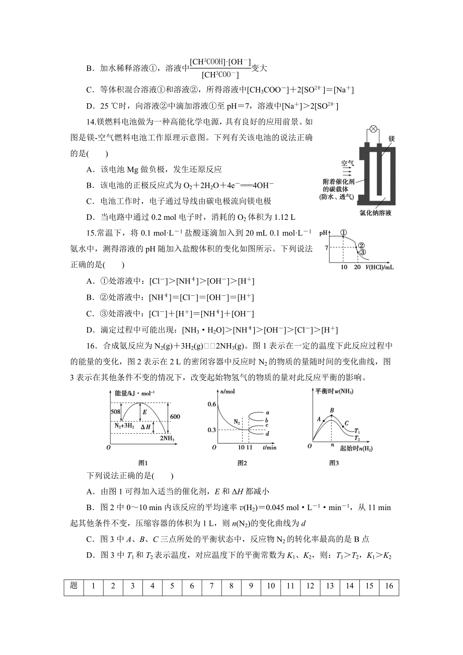 精品高中同步测试卷鲁科化学选修4：高中同步测试卷十五 Word版含解析_第4页