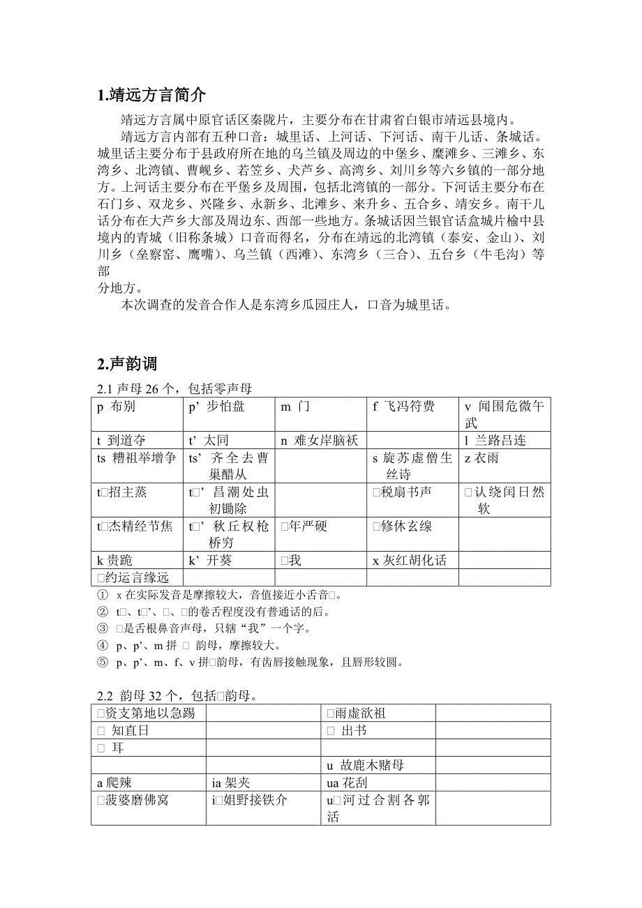 靖远方言属中原官话区秦陇片_第1页