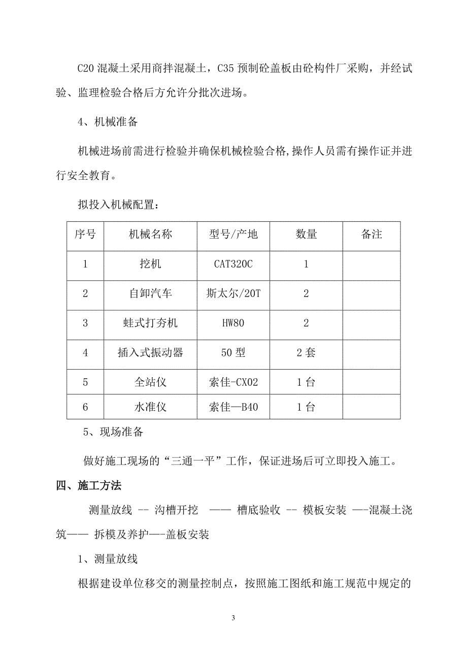 排水沟施工方案49692_第5页