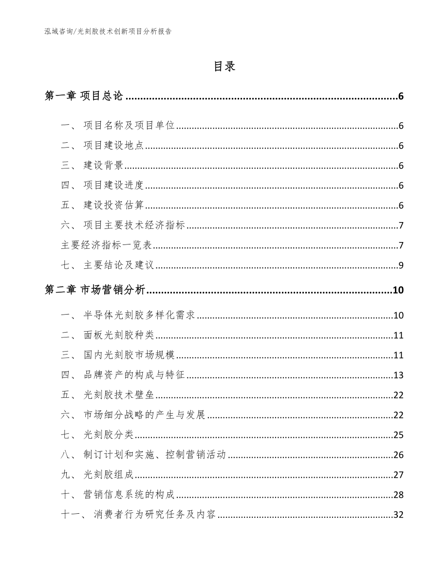 光刻胶技术创新项目分析报告【范文模板】_第2页