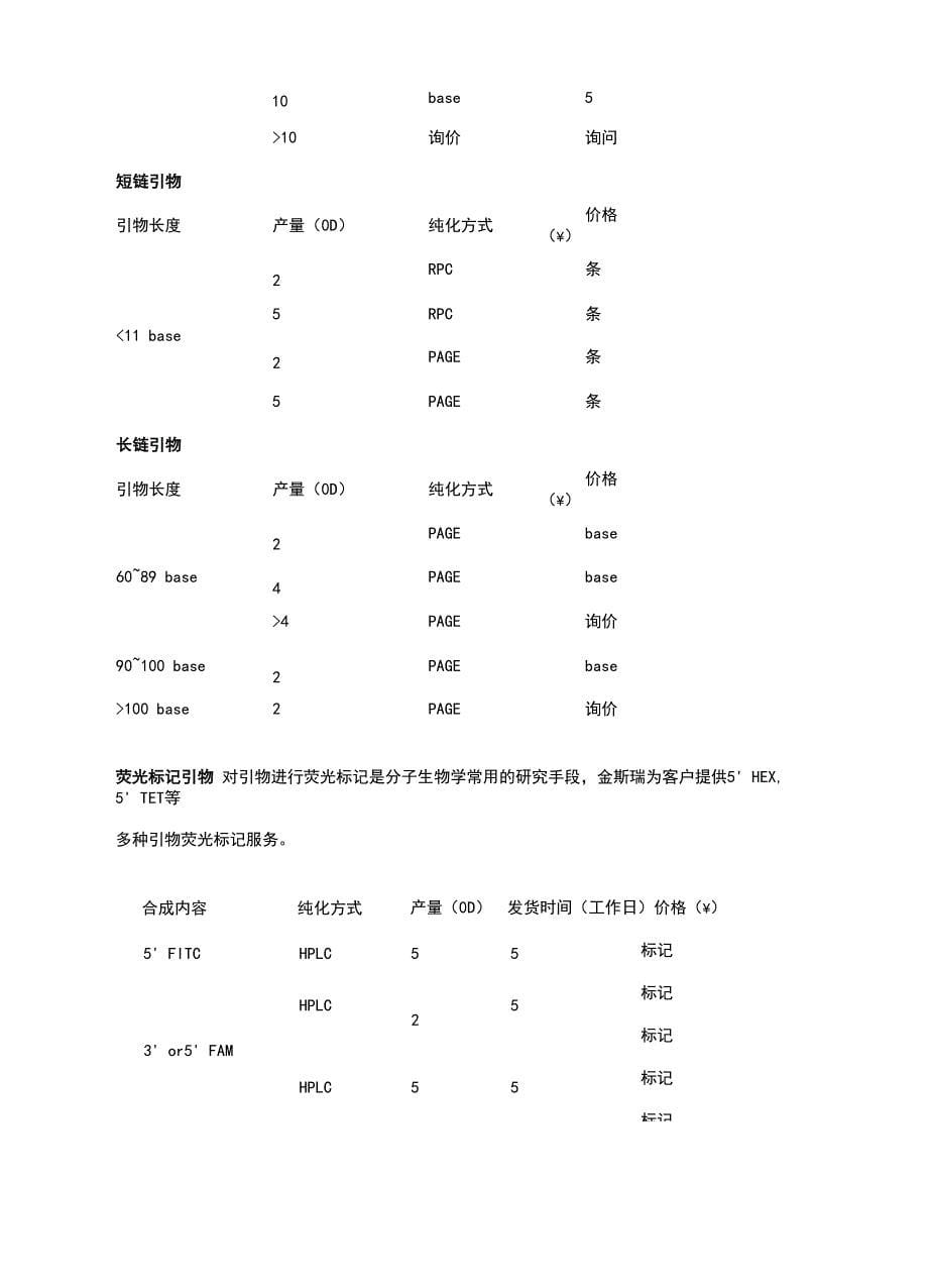 引物合成价格比较_第5页