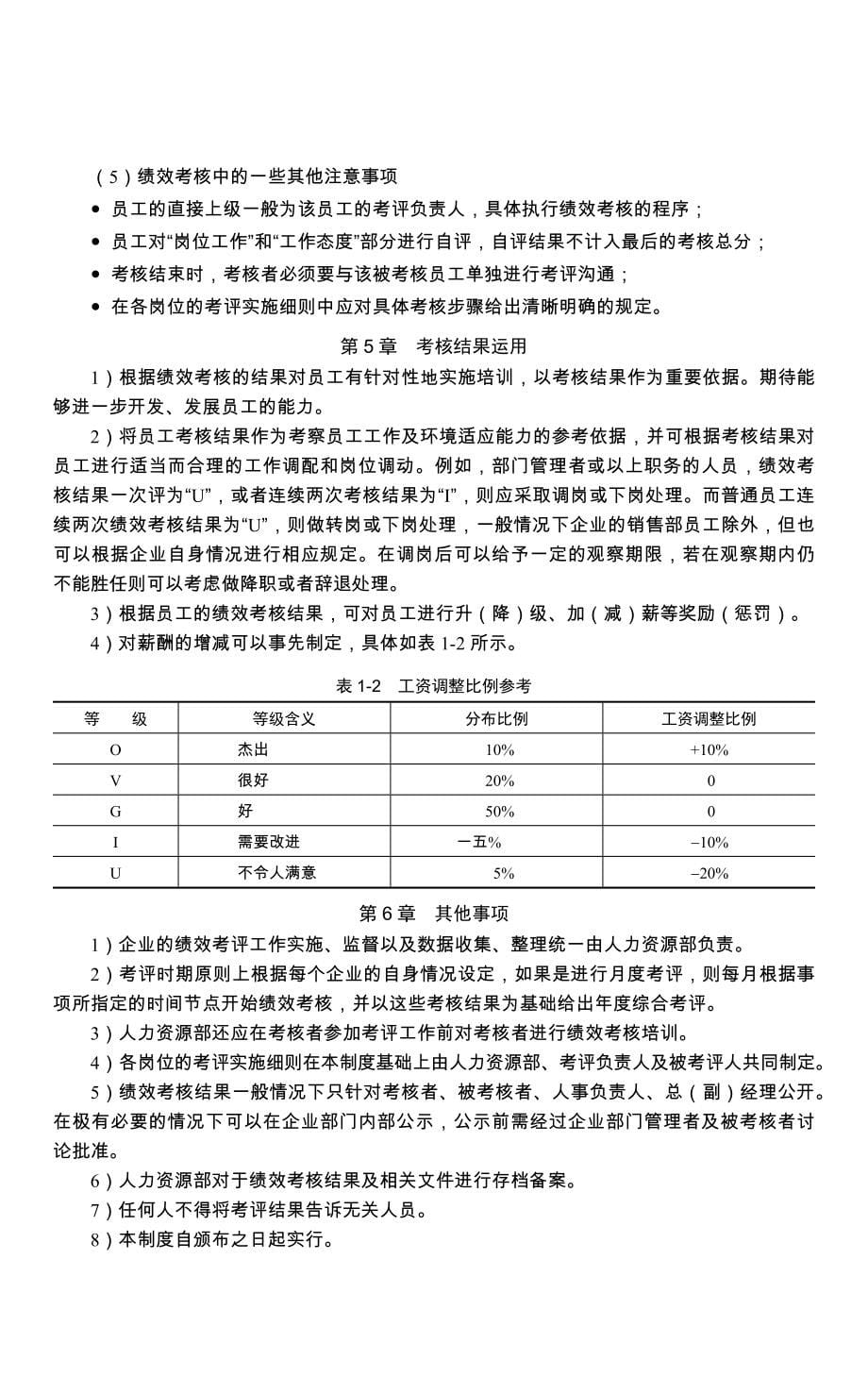 绩效考核制度及表格大全_第5页