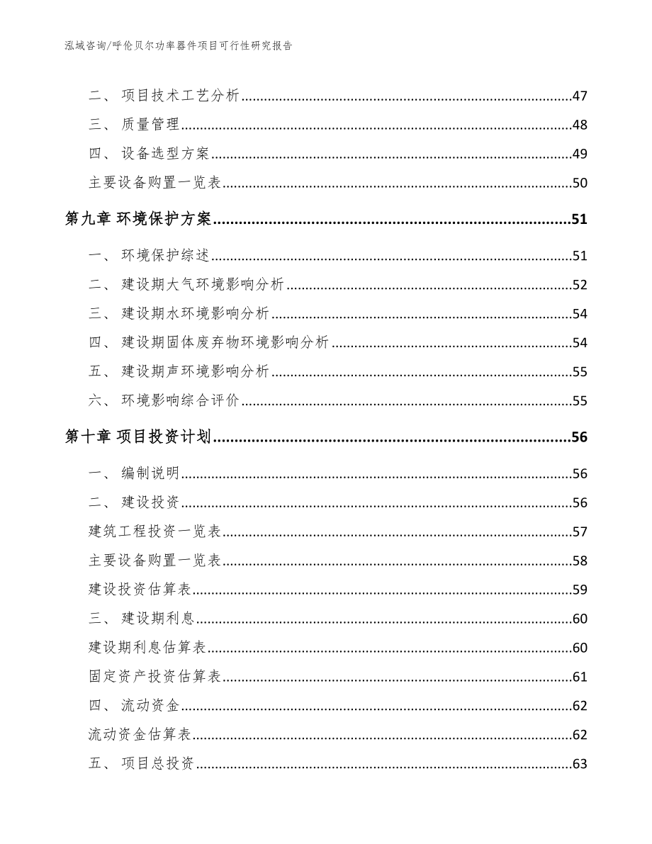 呼伦贝尔功率器件项目可行性研究报告（模板）_第3页