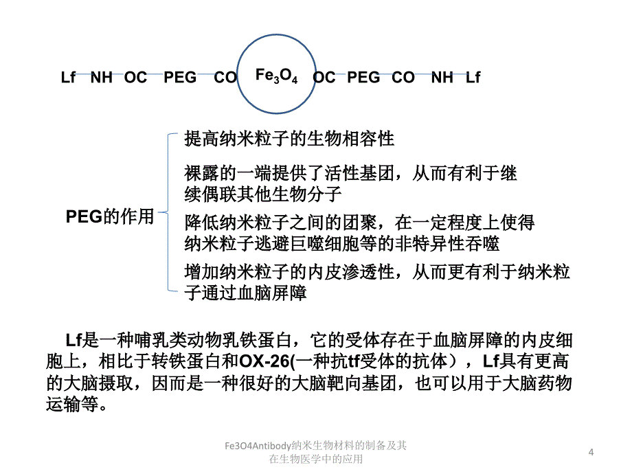 Fe3O4Antibody纳米生物材料的制备及其在生物医学中的应用课件_第4页