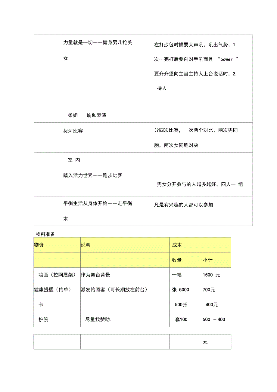 天姿健身一年庆活动策划案_第4页