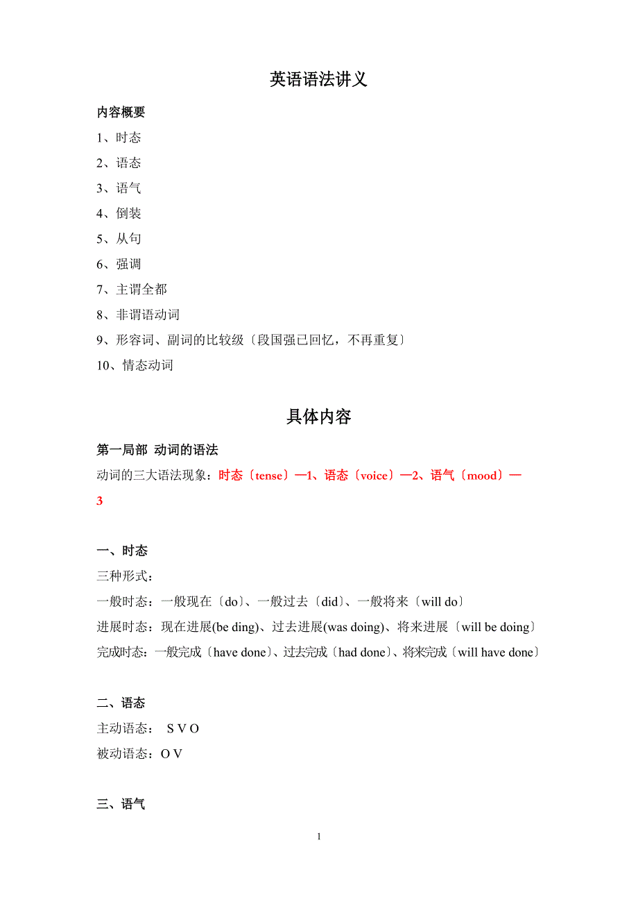 英语语法讲义.docx_第1页