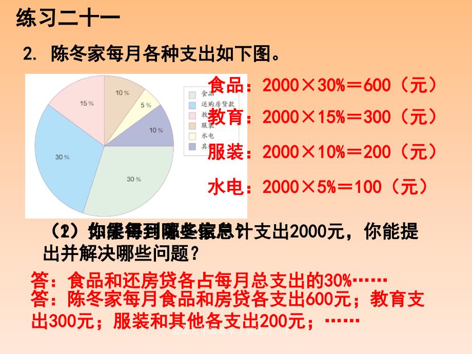 六年级数学上册练习二十一_第3页