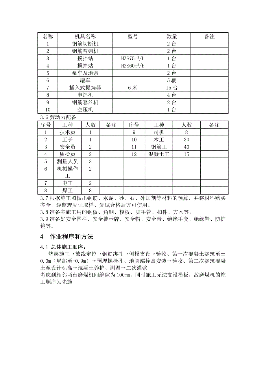 磨煤机基础施工技术措施_第2页