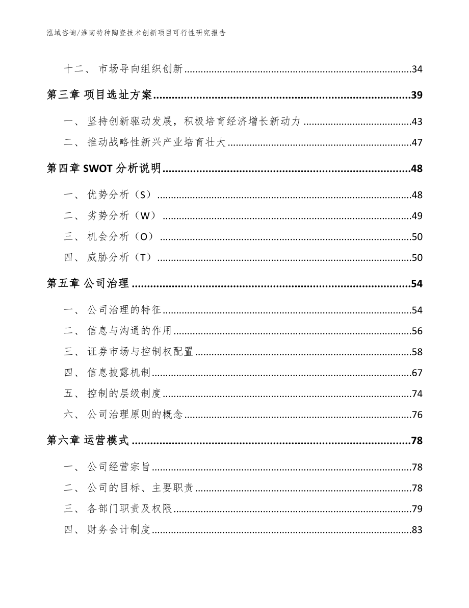 淮南特种陶瓷技术创新项目可行性研究报告（模板）_第2页