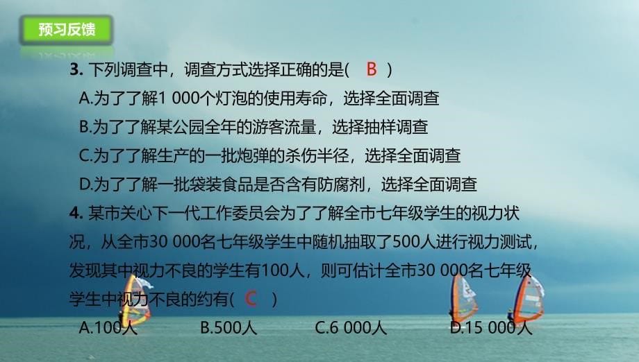 辽宁省凌海市七年级数学下册10.1.2统计调查课件新版新人教版_第5页