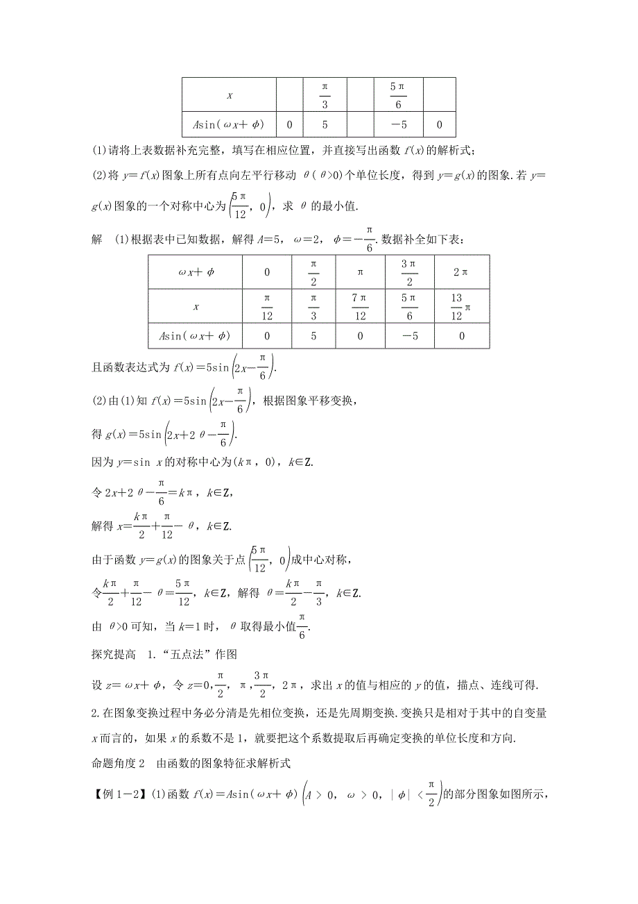 新版高考数学二轮复习专题二第1讲三角函数的图象与性质案文_第4页