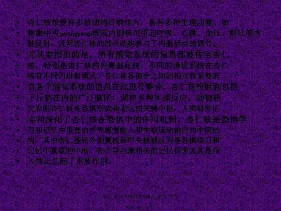 杏仁核与PTSD发病机制的相关性课件_第5页