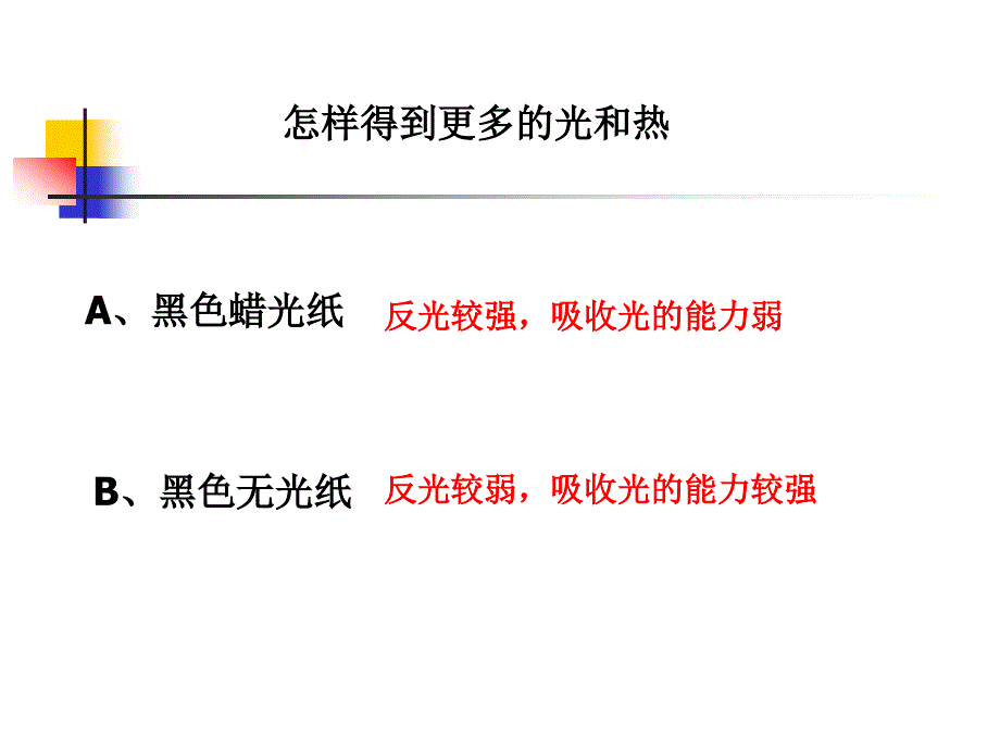 《怎样得到更多的光和热》练习PPT课件_第3页