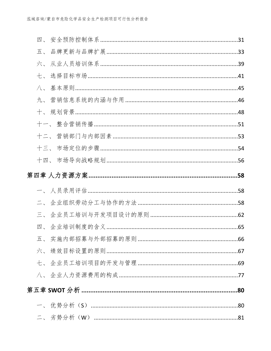 蒙自市危险化学品安全生产检测项目可行性分析报告（模板范本）_第2页