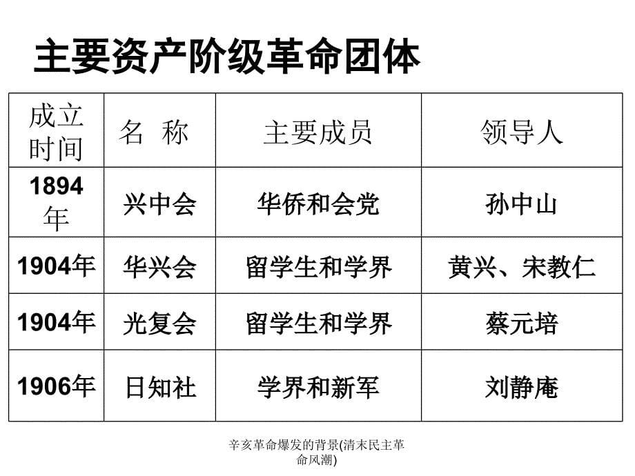 辛亥革命爆发的背景(清末民主革命风潮)课件_第5页