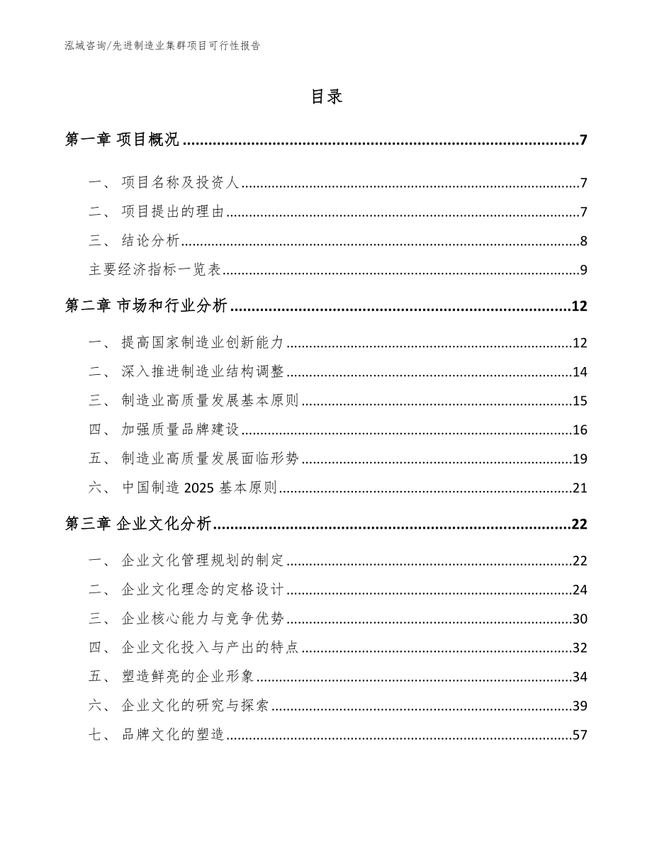 先进制造业集群项目可行性报告_第3页