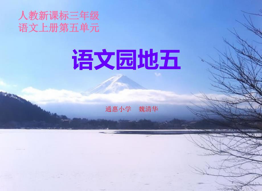 语文第五册园地五第二课时_第1页