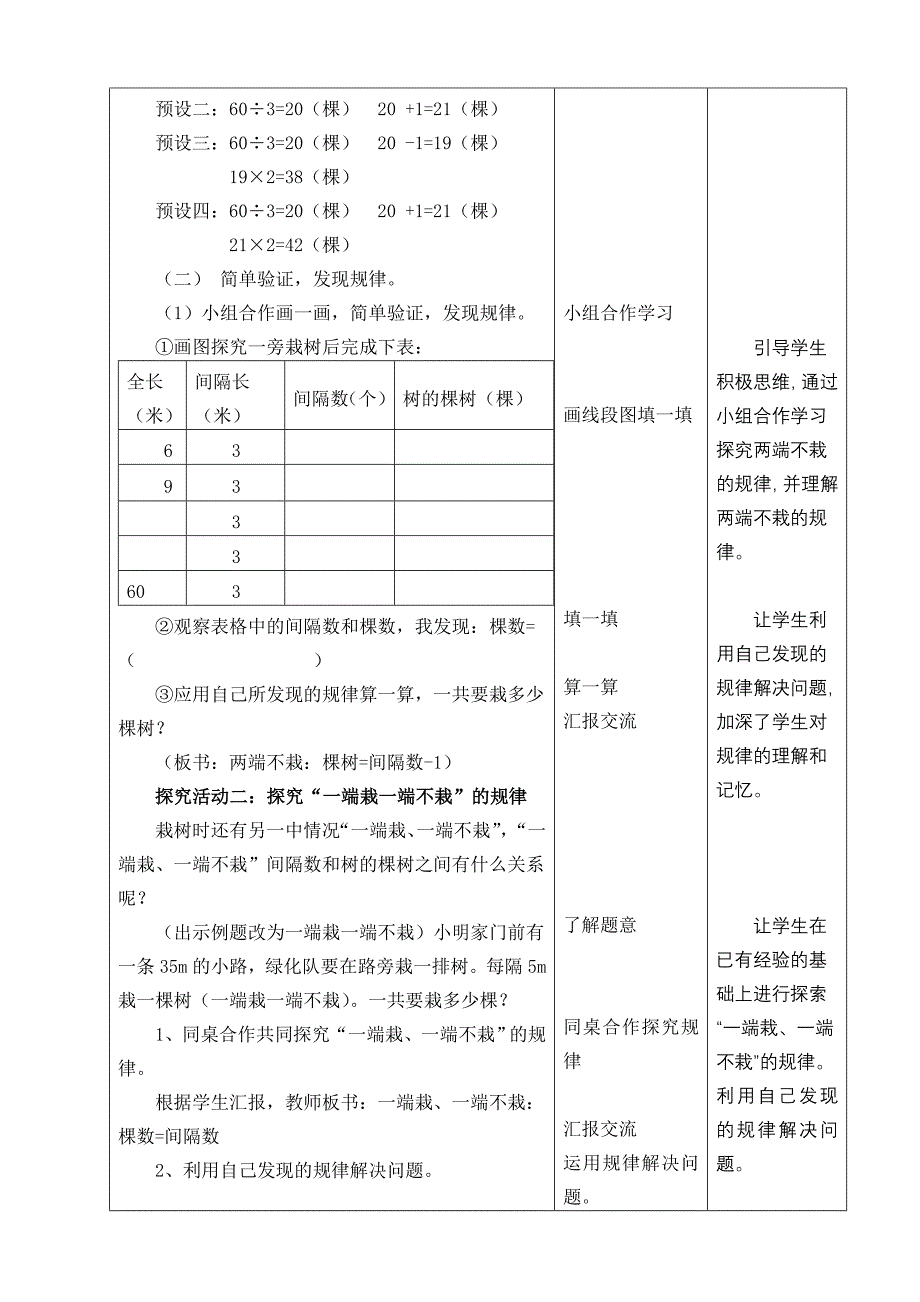 《植树问题(二)(例2)》教学设计_第3页