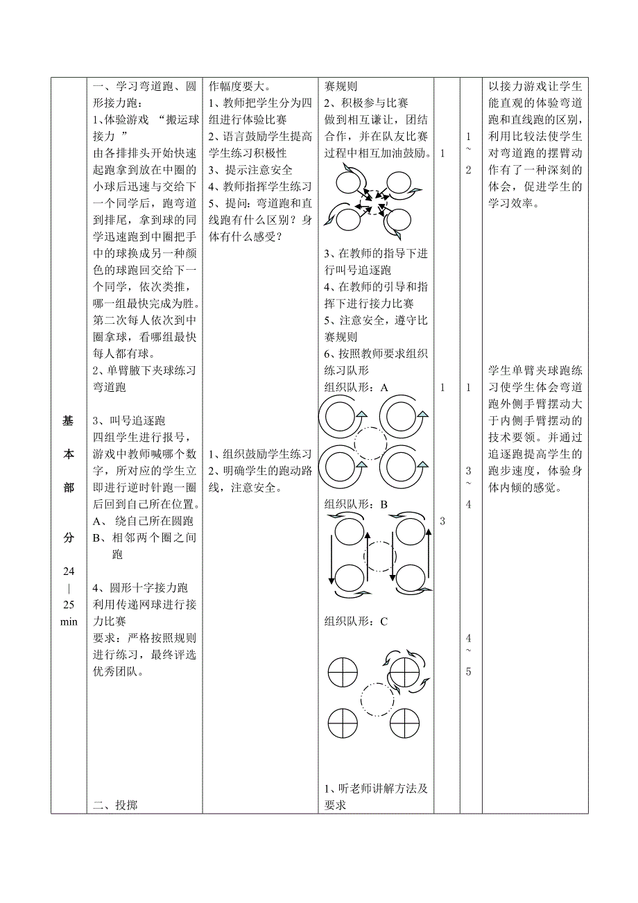 水平二四年级弯道跑圆形接力跑_第3页