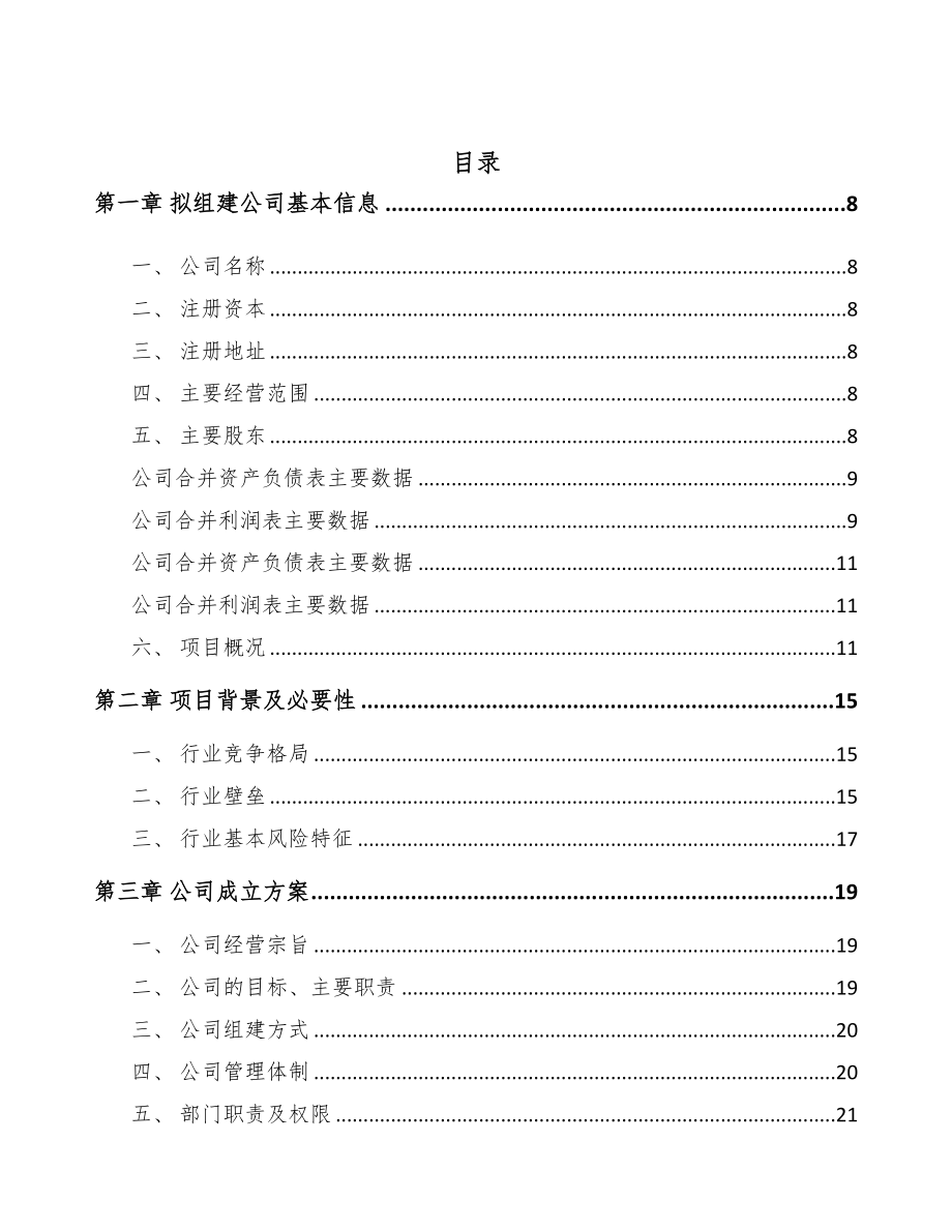 唐山关于成立电机公司可行性研究报告(DOC 80页)_第2页