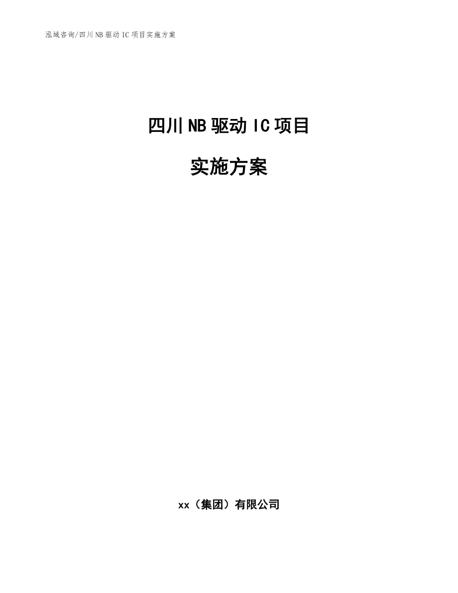 四川NB驱动IC项目实施方案_模板范文_第1页