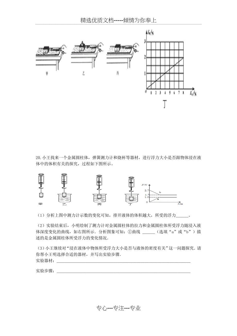 2016---2017人教版八年级下册物理期末测试带答案(共10页)_第5页