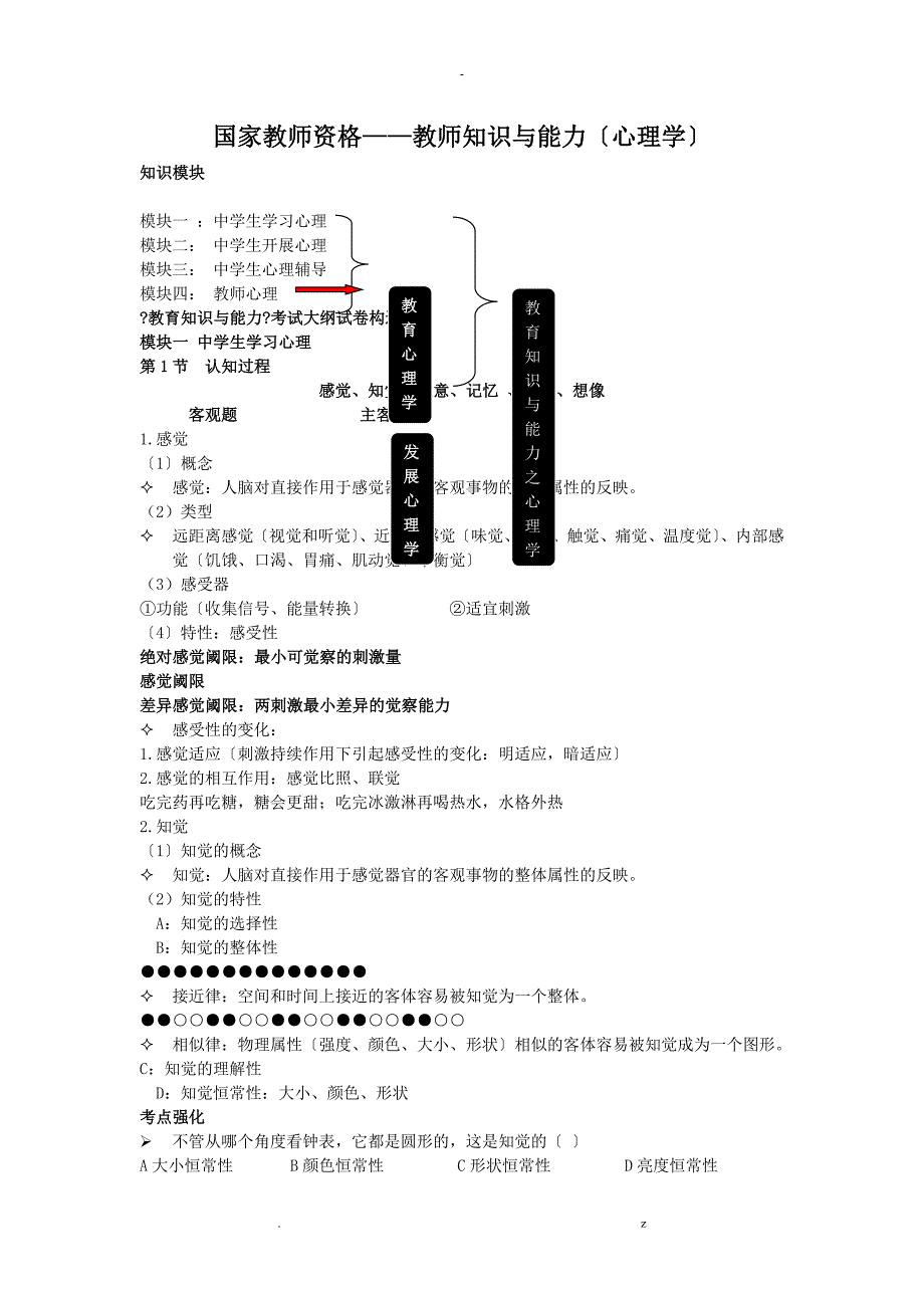 国家教师资格教育知识能力心理学_第1页