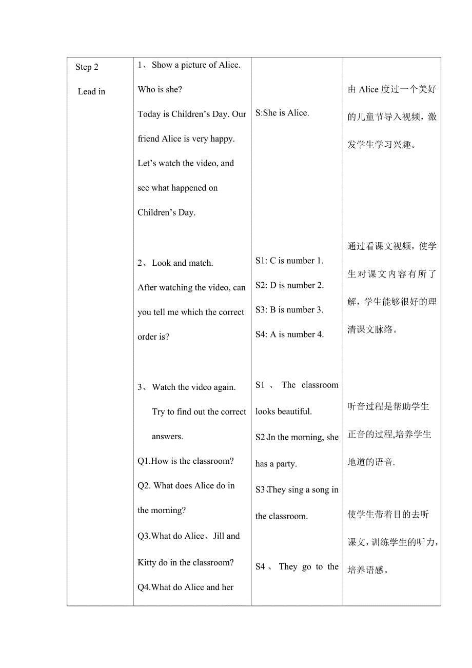 上海教育版英语四年级下册Module 4 Unit 11Children’s Dayword教案【精校版】_第5页