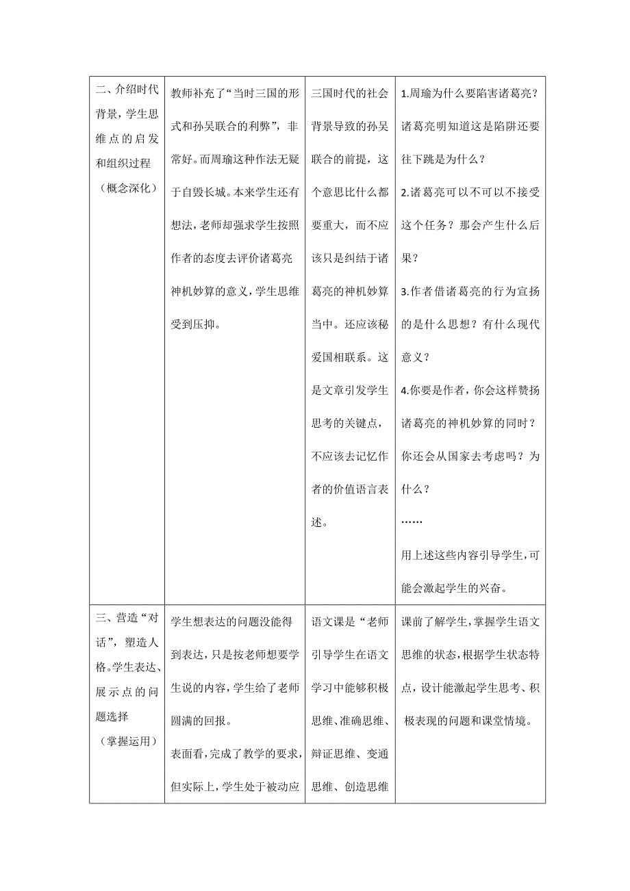 《草船借箭》课堂观察记录与分析-杨贵坤_第2页