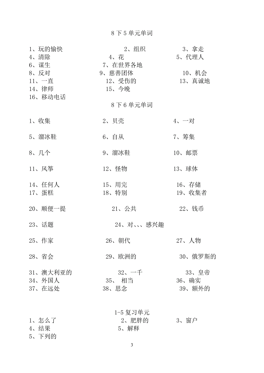 八年级下单词表_第3页