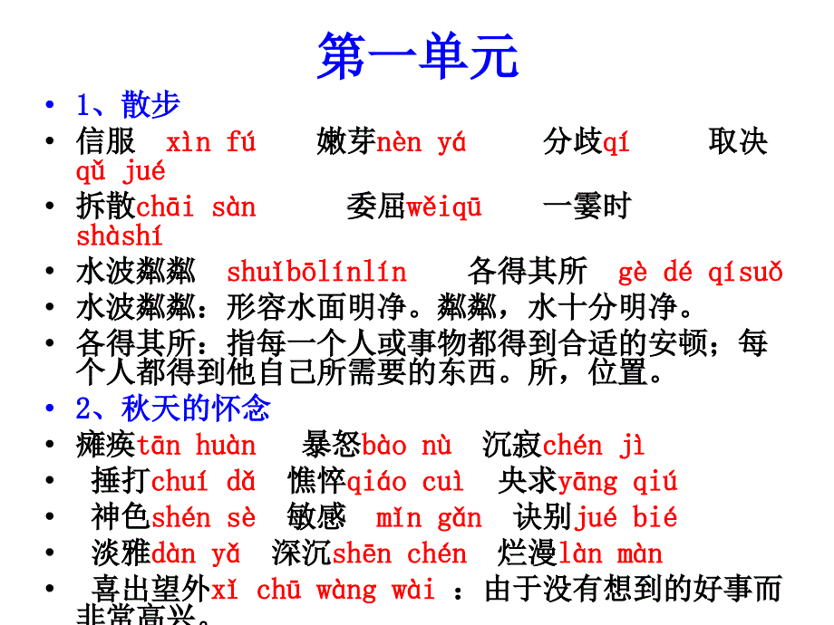 新人教版初中语文全六册生字词总揽_第3页