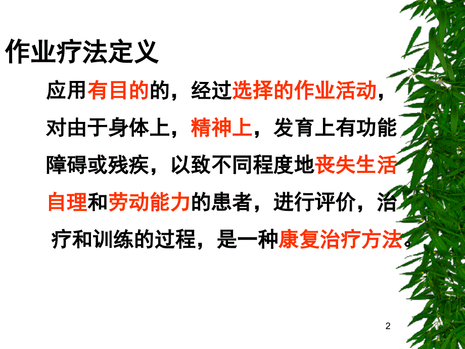 作业治疗课堂PPT_第2页