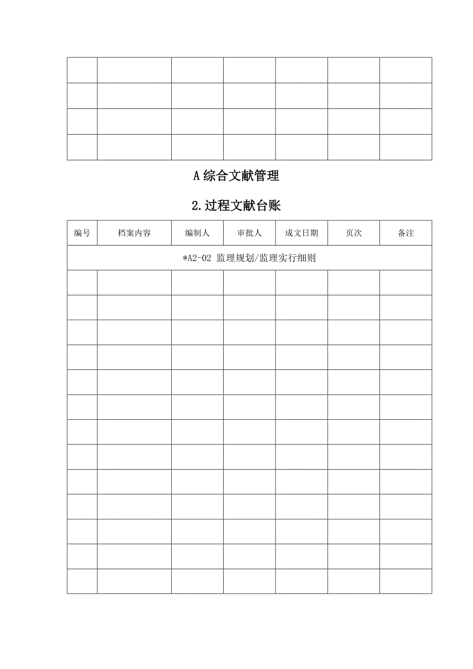 监理资料台账表格_第3页