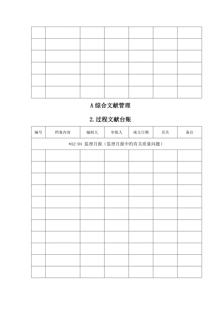 监理资料台账表格_第5页