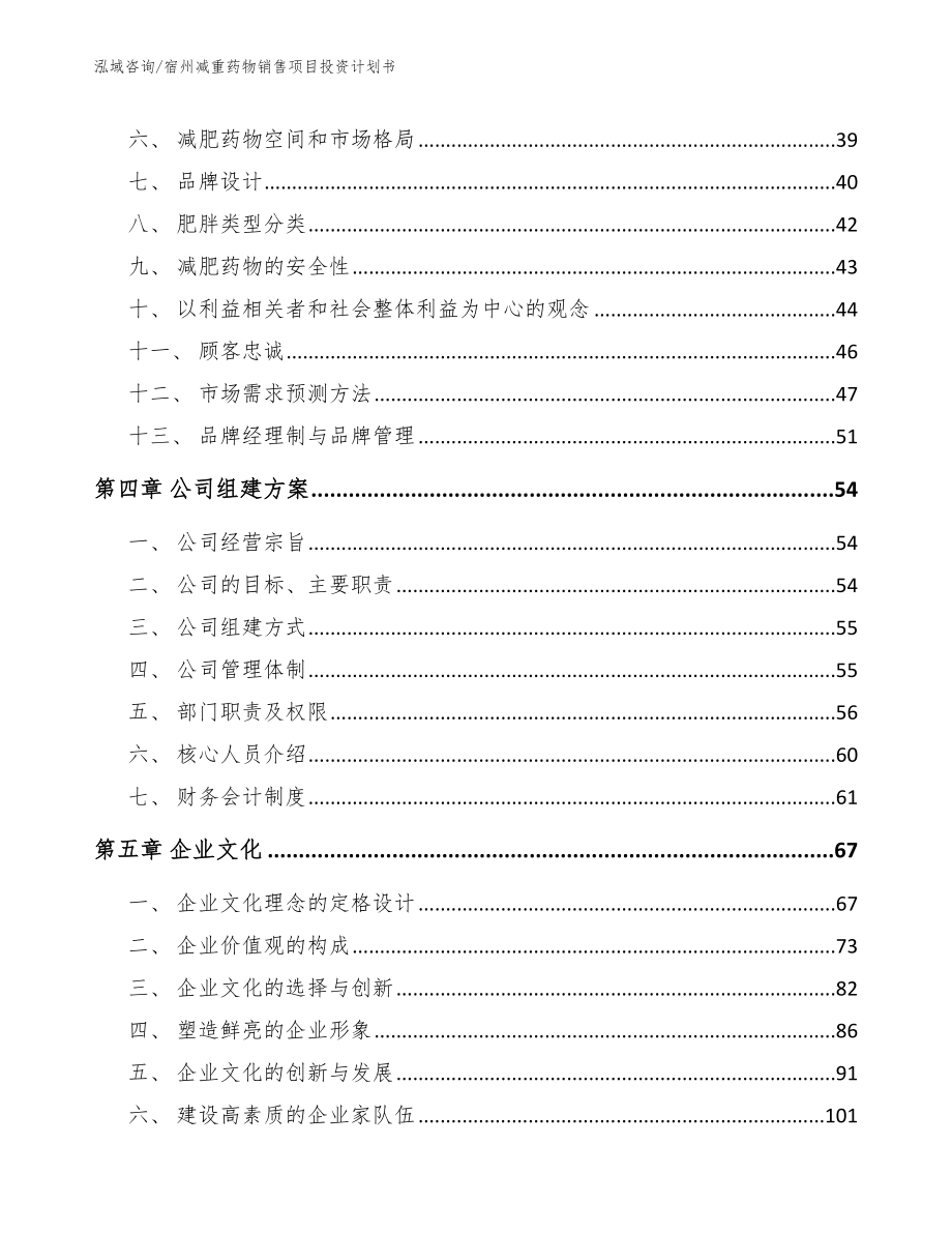 宿州减重药物销售项目投资计划书模板参考_第4页