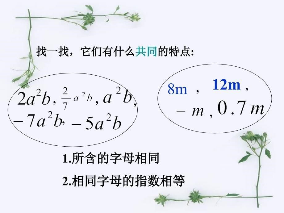 浙教版数学七上4.5合并同项ppt课件之三_第5页