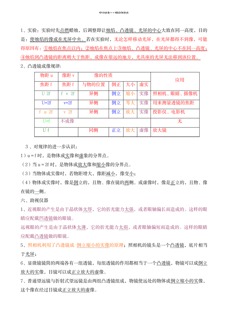 2023年初中物理总复习知识点总结归纳全面汇总归纳-沪科版1_第4页