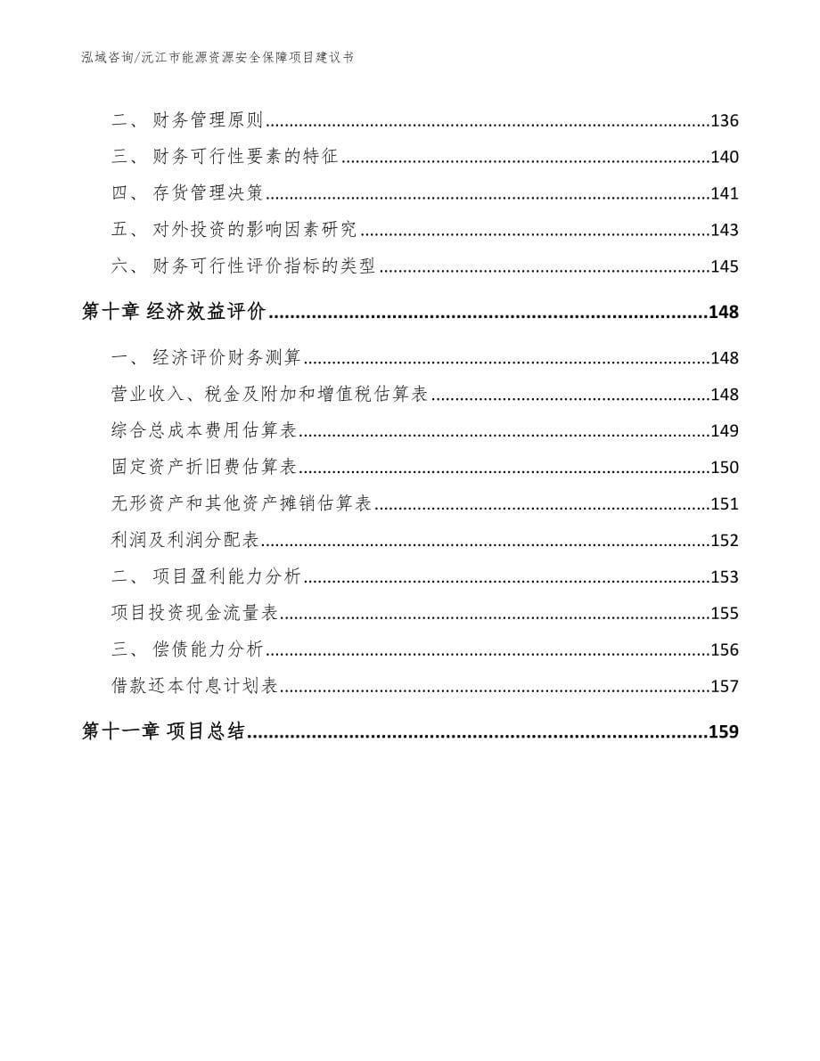 沅江市能源资源安全保障项目建议书_模板范文_第5页