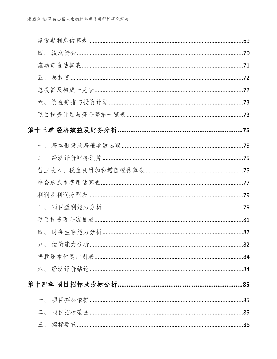 马鞍山稀土永磁材料项目可行性研究报告_模板范本_第4页