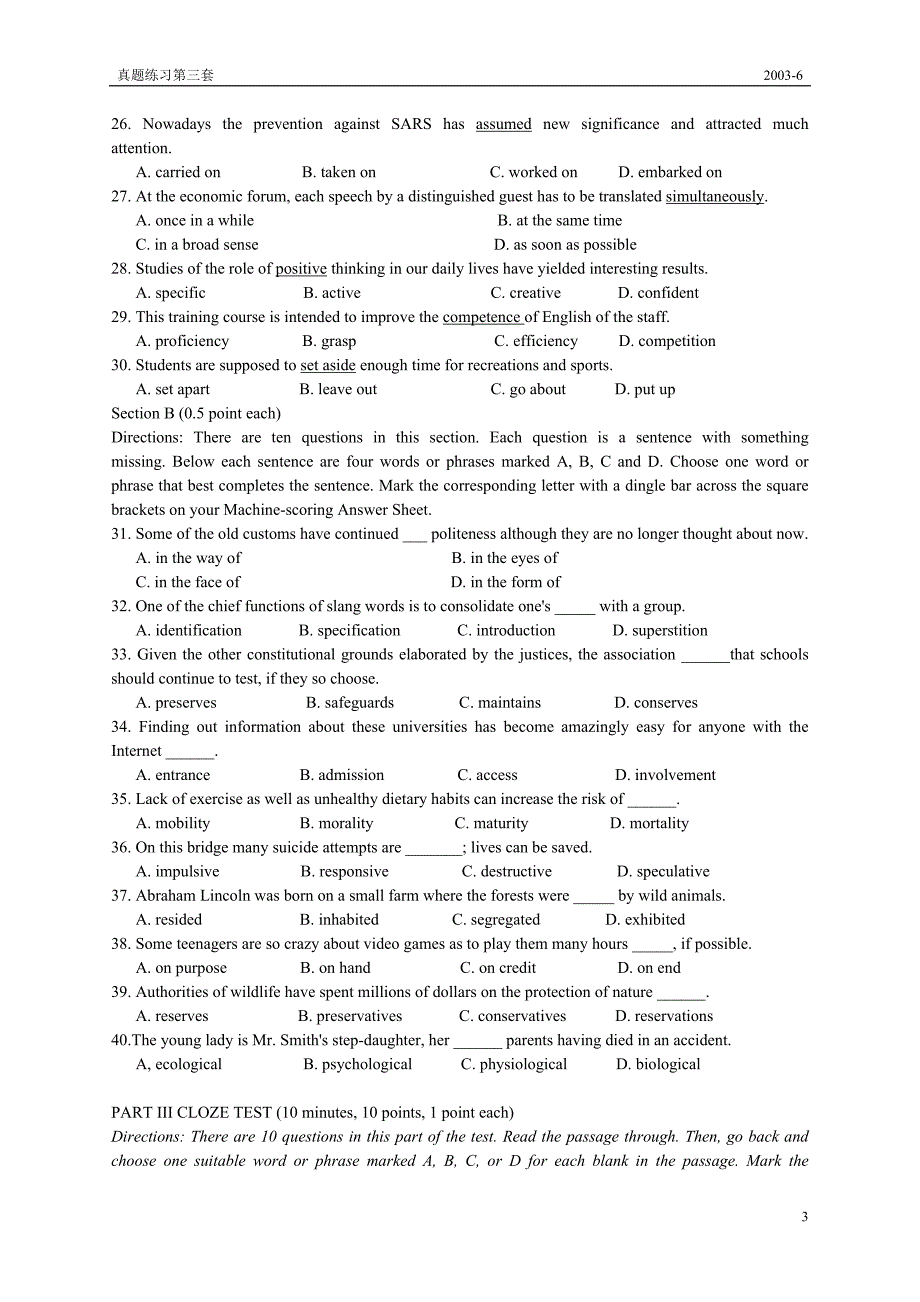 PARTILISTENINGCOMPREHENSION(25minutes,20points)_第3页