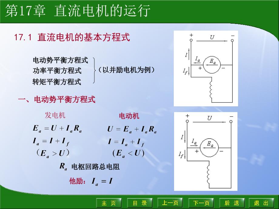 电机学电子教案习题解答17第17章直流电机的运行ppt课件_第2页