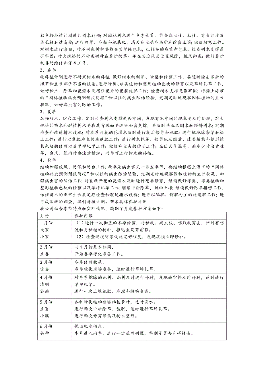 绿化养护全年养护管理计划_第4页