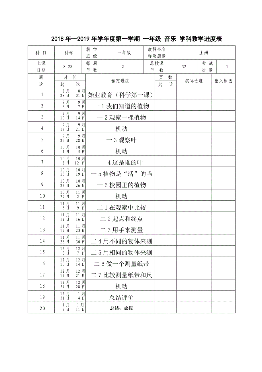 一年级科学教案上名师制作优质教学资料_第4页