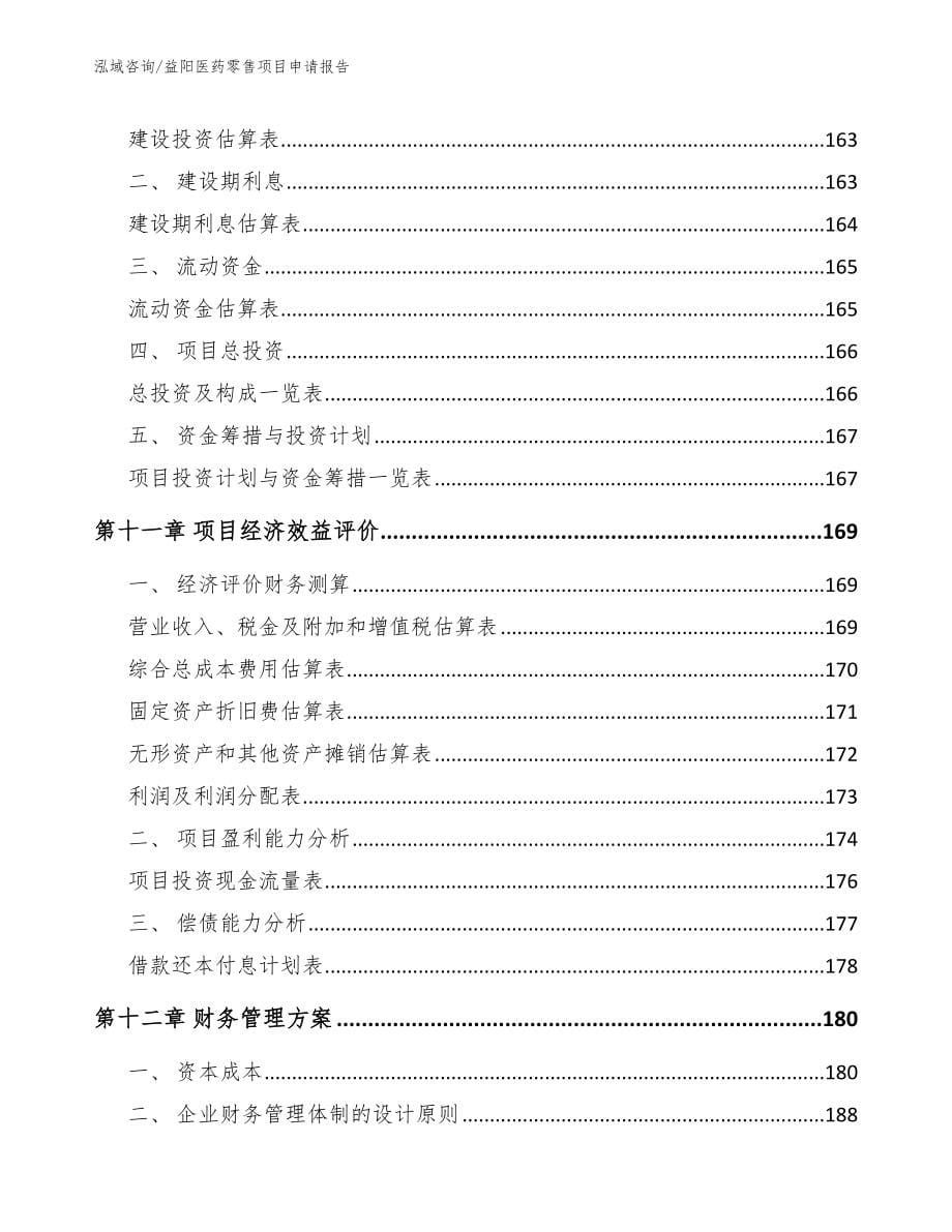 益阳医药零售项目申请报告_第5页