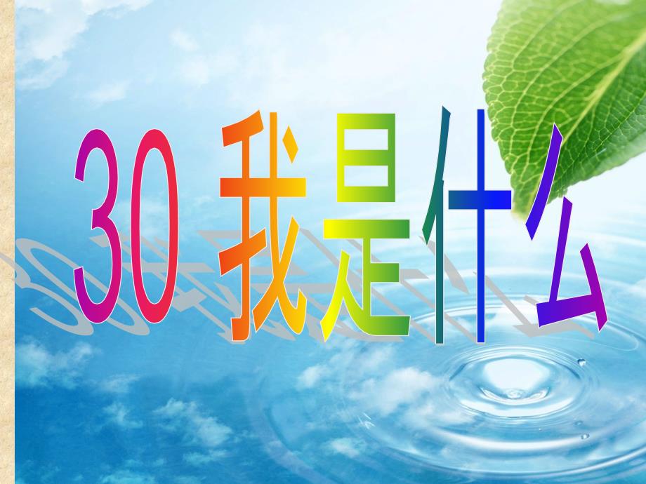 二年级语文30.我是什么PPT.ppt_第1页