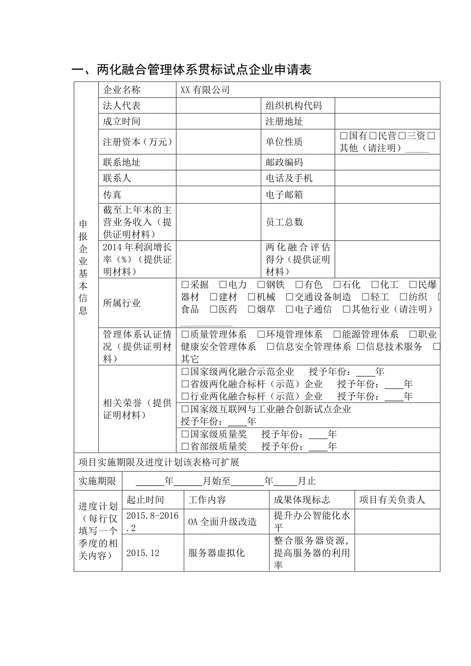 两化融合管理体系贯标试点企业申请材料_第3页