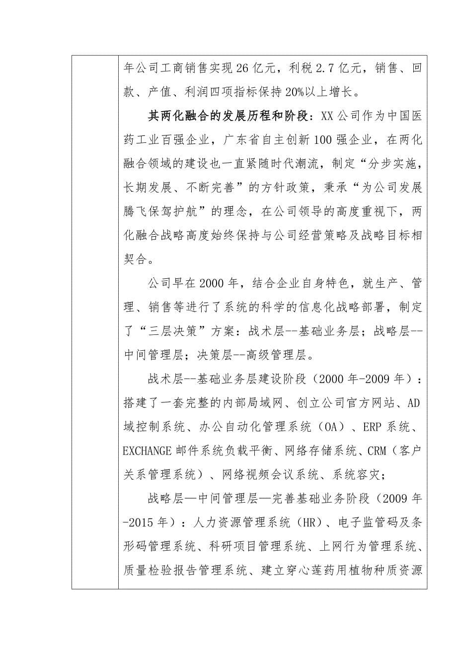 两化融合管理体系贯标试点企业申请材料_第5页