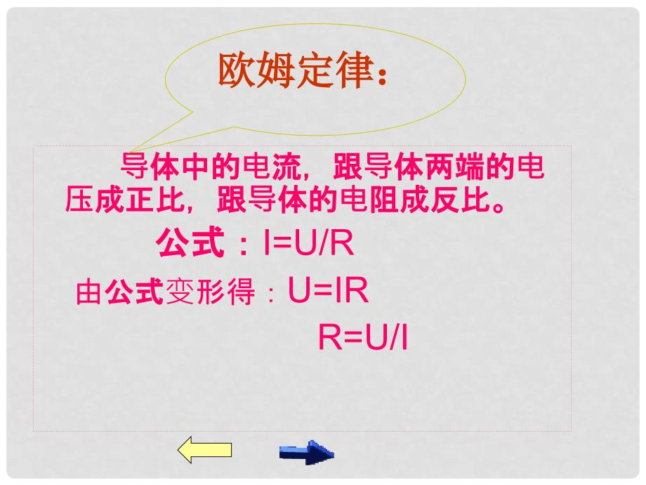 安徽省亳州市风华中学九年级物理 74《欧姆定律和安全用电》课件_第4页