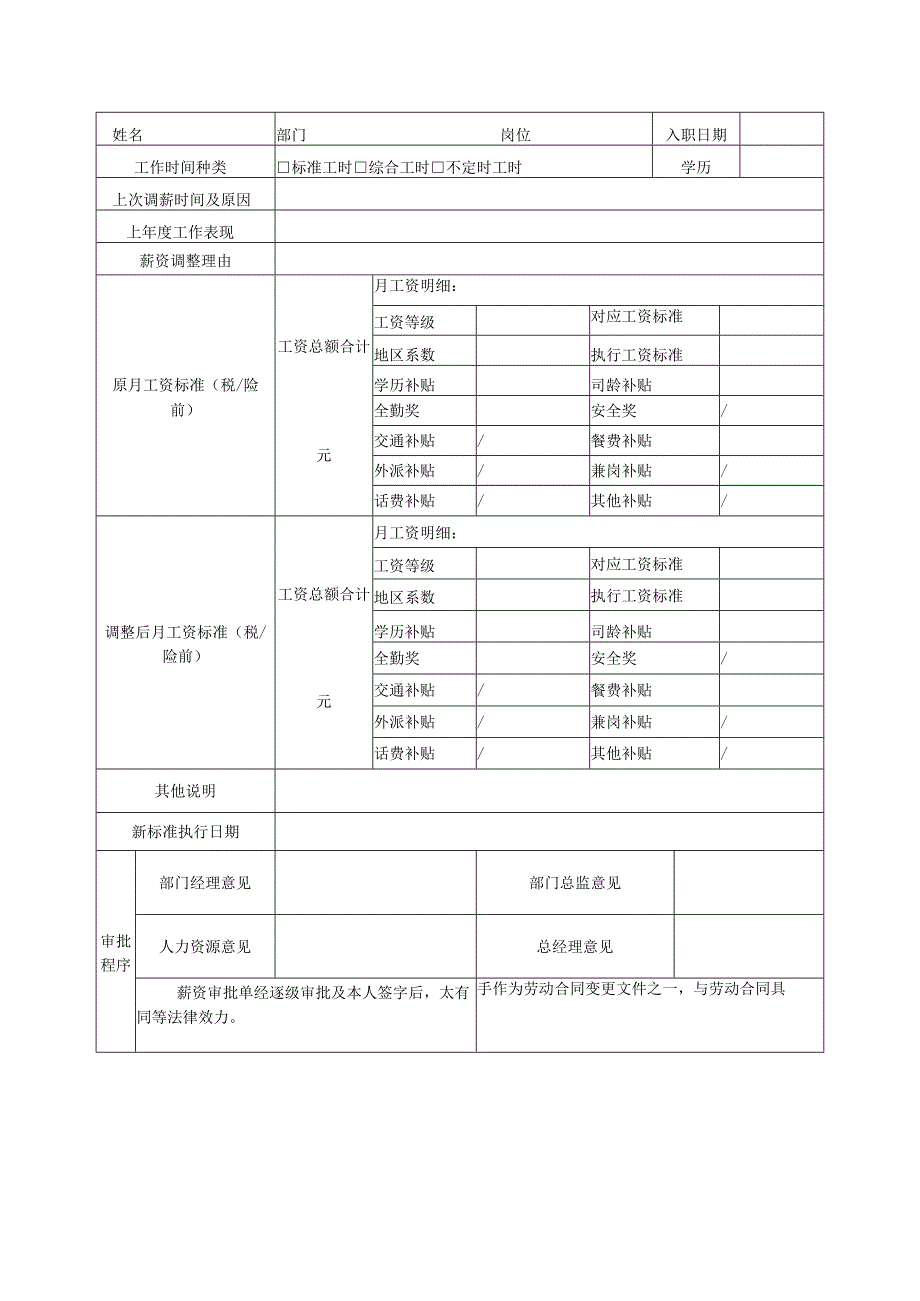 公司员工薪资评核表_第3页