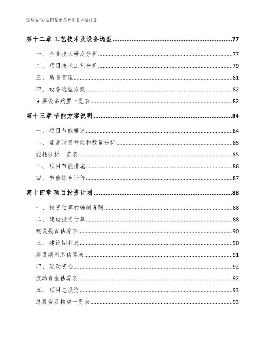 岳阳显示芯片项目申请报告_模板范本_第5页